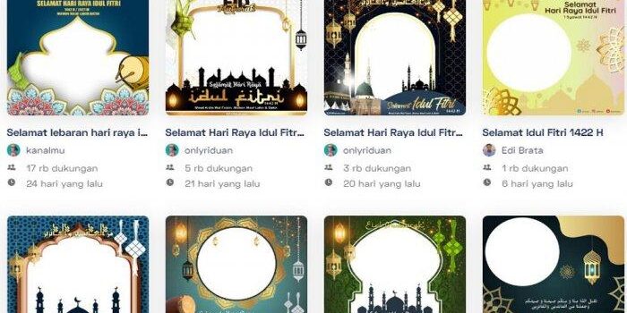 LINK Download Twibbon Idul Fitri 1442 H / 2021 M, Pamflet Bingkai Foto Idul Fitri 2021 dan Cara Menggunakannya