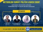 Prodi Pemikiran Politik Islam IAIN Batusangkar Selenggarakan  Workshop Metodologi Survey Politik, Quict Count, dan Exit Poll