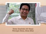 Kemendes: Sewindu UU Desa “Percaya Desa, Desa Bisa”